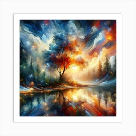 Tree In The Forest Art Print