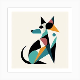 Geometric Dog 3 Art Print