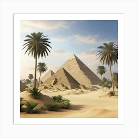 Egyptian Pyramids Art Print