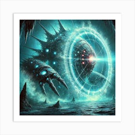 Abyssal Depth Shield Art Print