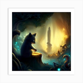 Enchanted Beasts Art Print