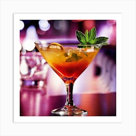 Cocktail In A Glass 1 Art Print