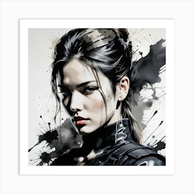 Canvas Girl Art Print