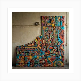 Psychedelic Piano Art Print