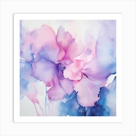 Watercolor Flowers Art Print