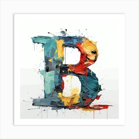 Letter B 10 Art Print