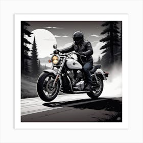 Night Ride Art Print