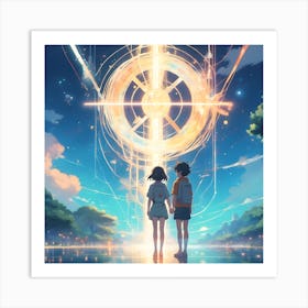 The connection between the two Art Print