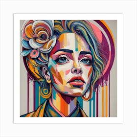 Colorful Girl 1 Art Print