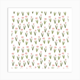 Pink Tulips Art Print