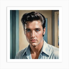 Elvis Presley The King of Rock 'n' Roll Art Print