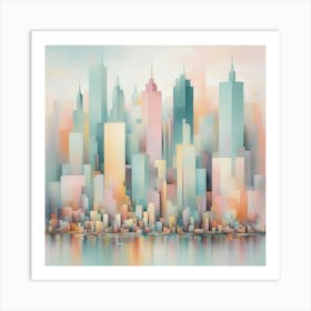 Cityscape Canvas Art 3 Art Print