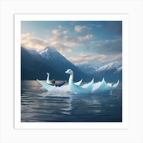 Swan Boat Art Print