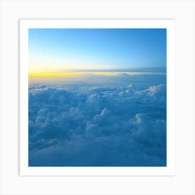 Sunrise Over Clouds Art Print