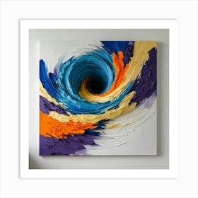 Abstract Swirl Painting 2 Art Print