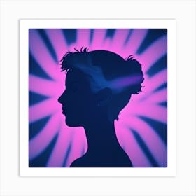 Silhouette Of A Woman 1 Art Print