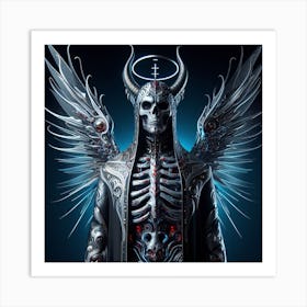 Demon Skeleton Art Print