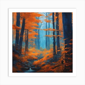Autumn Forest 23 Art Print