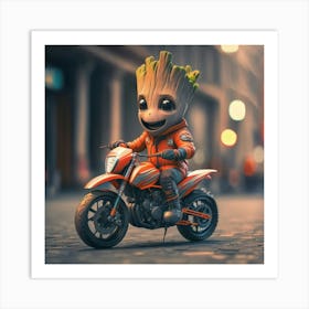 Guardians Of The Galaxy Groot 1 Art Print
