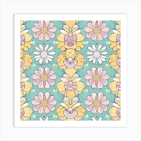 Floral Pattern 10 Art Print