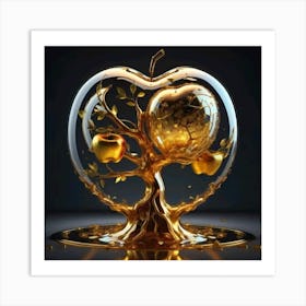 Golden Apple Tree 1 Art Print