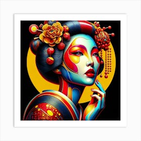 Japan Geisha Visual 114 Art Print