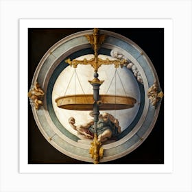 Scale Of Justice Art Print