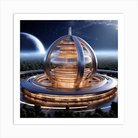 Futuristic City 173 Art Print