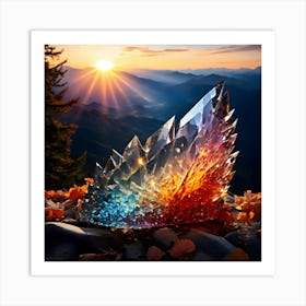 Rainbow Crystal Art Print