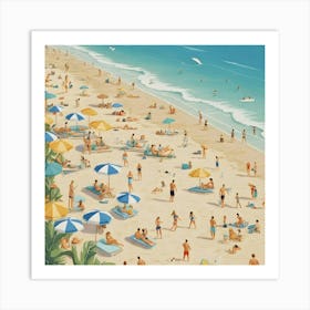 Day At The Beach 18 Art Print