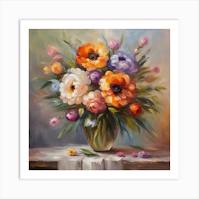 Flowers In A Vase 12 Art Print