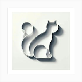 Cat Logo 1 Art Print