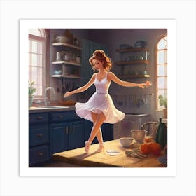 this kitchen is for dance Art Print