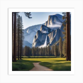 Yosemite Waterfall Art Print