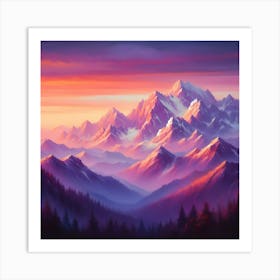 Mountain Landscape 11 Art Print