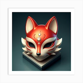 Fox Head 2 Art Print