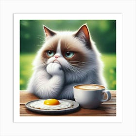 Grumpy Cat Art Print