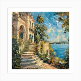 Villa Lante, Memory of Rome 3 Art Print