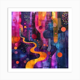 Abstract Cityscape Art Print