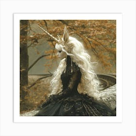 Gothic Unicorn 1 Art Print