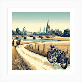 Port Meadow, Oxford 1 Art Print