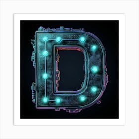 Letter D 3 Art Print