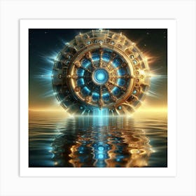 Futuristic Spaceship 3 Art Print