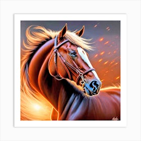 Horse Painting 1 Art Print