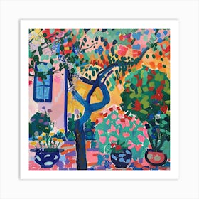 Into the Garden Series in Style of Matisse 2 Art Print