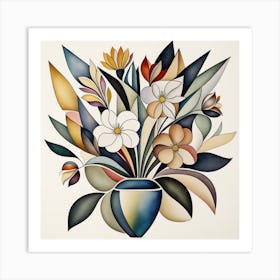 Flowers In A Vase 3 Art Print