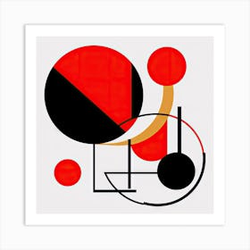 Abstract Painting Circles # Art Print