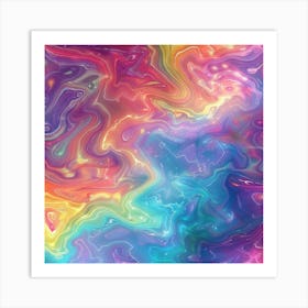 Abstract Psychedelic Painting Art Print