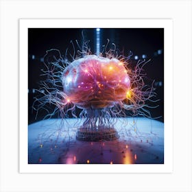 Artificial Brain Art Print