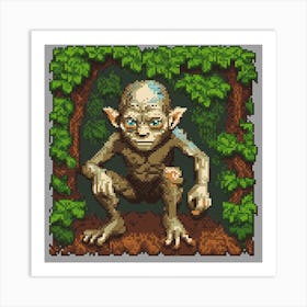 Lord Of The Rings Pixel Art 1 Art Print